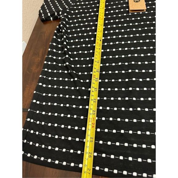 NWT Soulland - Fernell T-shirt with Embroidered Dots - BLACK / WHITE - Picture 5 of 7